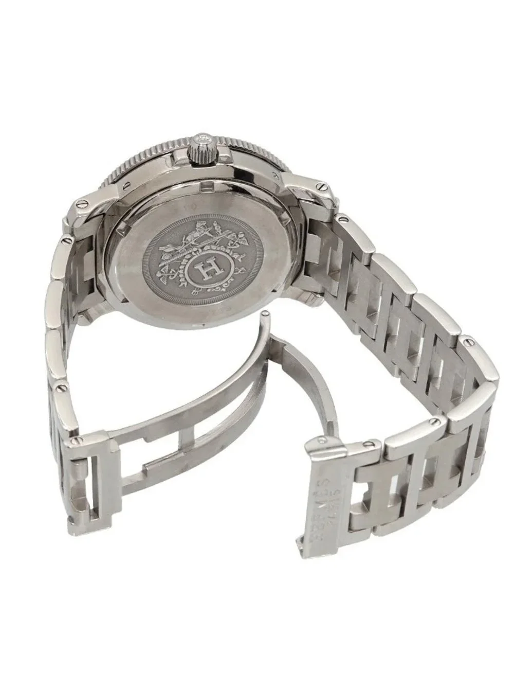 Hermes Clipper Diver Cl7 710 Vintage Watch Date Quartz